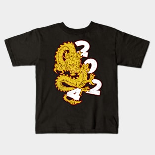 Year Of The Dragon 2024 Happy Chinese New Year Kids T-Shirt